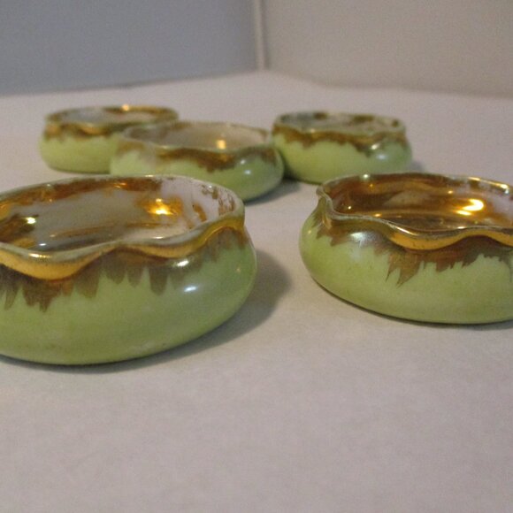 Antique Vintage Haviland Limoges France Lusterware Open Salts Dishes - Picture 2 of 9